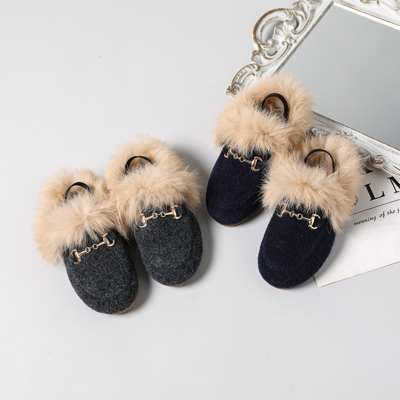 Baby Product Brand - Новые детские меховые туфли, детские шлепанцы,