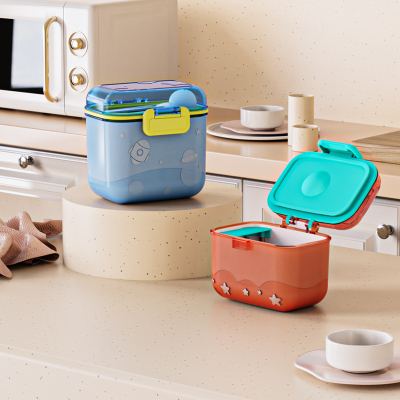 Baby Food Storage Jar - Мультяшная ракетная коробка для сухого молока,