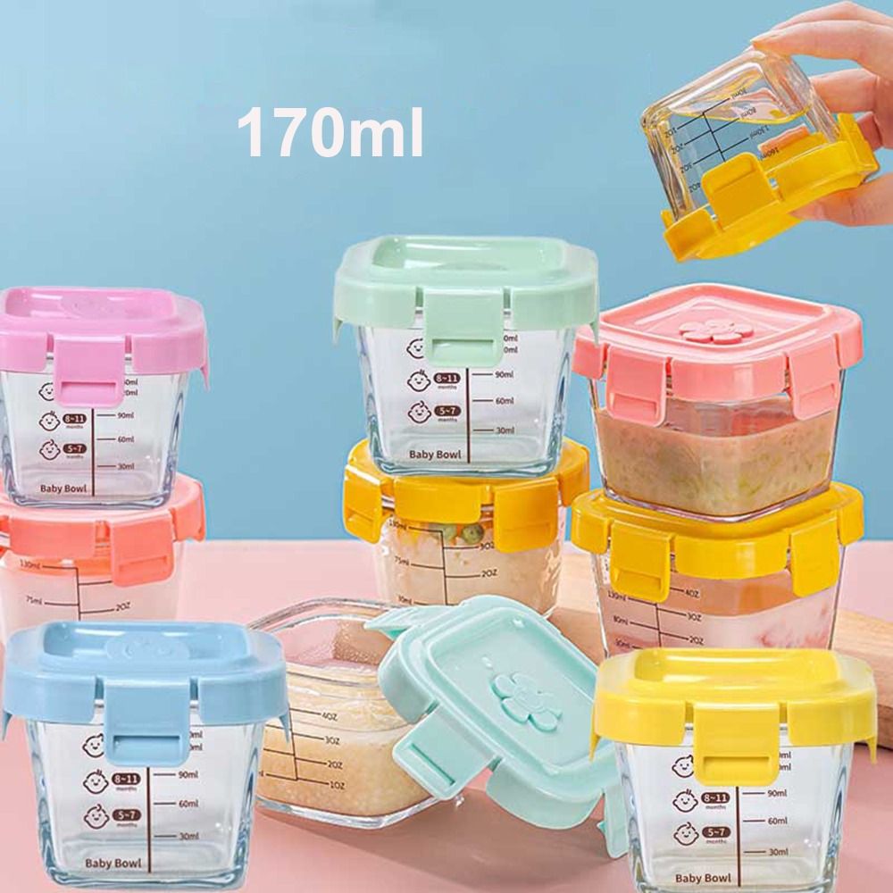 Baby Food Storage Jar - Стеклянный контейнер для хранения еды, 170