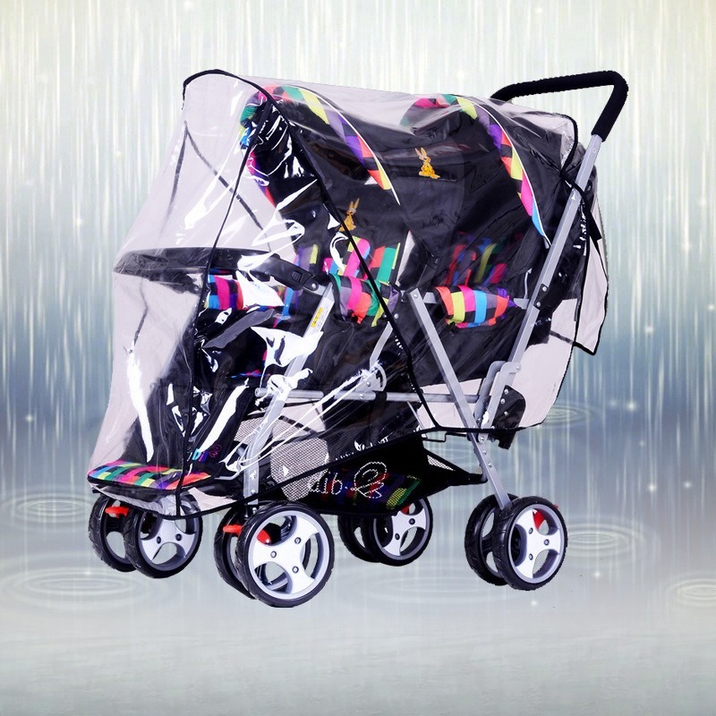 Двухместный дождевик для коляс – обзор и цена Stroller Rain Cover