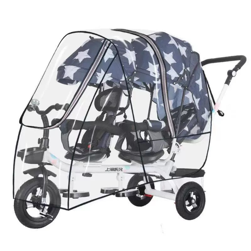 Двухместный дождевик для коляс – обзор и цена Stroller Rain Cover