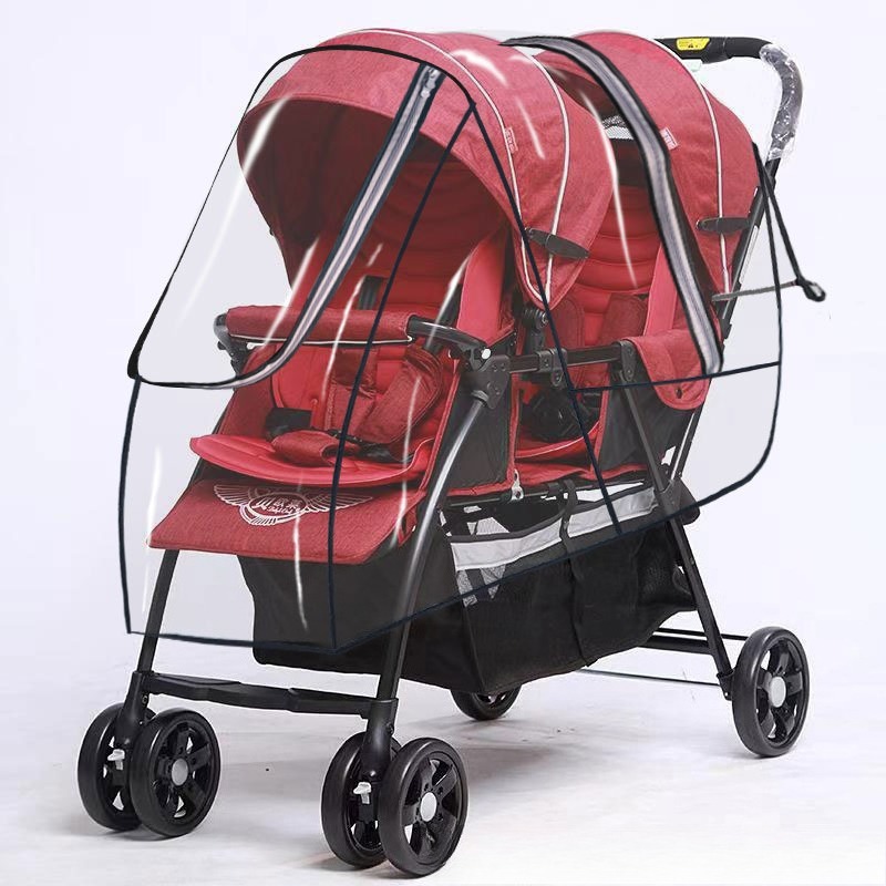 Дождевик для двойной коляски,  – обзор и цена Stroller Rain Cover